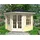 Alpholz Gartenhaus Sunny C Spitzdach Unbehandelt 270 cm x 250