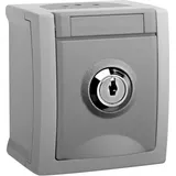 Panasonic Steckdose abschließbar Schwarz