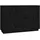 vidaXL Sideboard Schwarz 111x34x75 cm Massivholz Kiefer