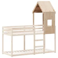 vidaXL Dach für Kinderbett 60x89x134,5 cm Massivholz Kiefer