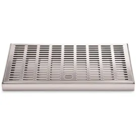 ich-zapfe Tropfblech Abtropfschale 300 x 180 x 20 mm Farbe Silber