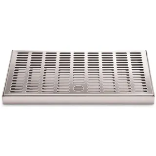 ich-zapfe Tropfblech Abtropfschale 300 x 180 x 20 mm Farbe Silber