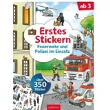 arsEdition Erstes Stickern - Feuerwehr und Polizei im Einsatz