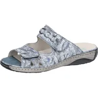 WALDLÄUFER GARDA Pantolette Sommerschuh, Klettschuh, Hausschuh in Bequemweite G