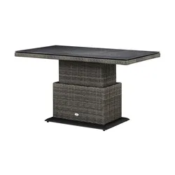 a casa mia Gartentisch  Padua ¦ grau ¦ Maße (cm): B: 90 H: 47