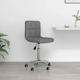 vidaXL Bürostuhl Drehbar Stoff Hellgrau