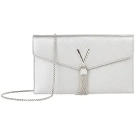 Valentino Luxe Umhängetasche Kunstleder Silber