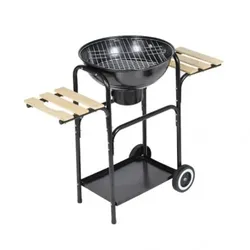 vidaXL Kugelgrill Nevada Holzkohle-Grill : Farbe - Schwarz