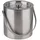Alpina Eiseimer Edelstahl Ø15,5xH15,5 cm - Doppelt isolierter Eiskübel mit Deckel und Griff - 670g Eisbehälter für Party, Barbecue und Zuhause