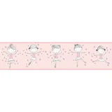 A.S. Création Bordüre Ballerina 5 m x 15 cm Rosa
