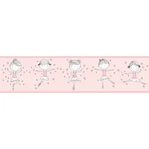 A.S. Création Bordüre Ballerina 5 m x 15 cm Rosa
