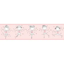 A.S. Création Bordüre Ballerina 5 m x 15 cm Rosa