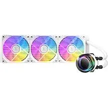 Antec Vortex Lum 360 White ARGB, CPU Wasserkühler, Weiss, Mehrfarbig
