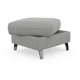 sit&more Stauraumhocker Grenoble 66 x 48 x 76 cm Silber