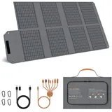 MHPOWOS 80W Tragbares Solarpanel, 19V Faltbares Solarladegerät mit USB C, USB A und DC Ausgängen, IP65 wasserdicht, für tragbare Power Station, iPhone, iPad, Camping, Wandern, Outdoor Reisen