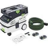 Festool CTLC MINI I-Basic Akku Absaugmobil 36 V ( 2x 18 V ) Staubkl. L + 2x Akku 4,0 Ah - ohne Ladegerät