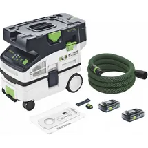 Festool CTLC MINI I-Basic Akku Absaugmobil 36 V ( 2x 18 V ) Staubkl. L + 2x Akku 4,0 Ah - ohne Ladegerät