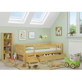 Erst-Holz Kinderbett V-60,53-09 90 x 200 cm Kiefer massiv natur braun