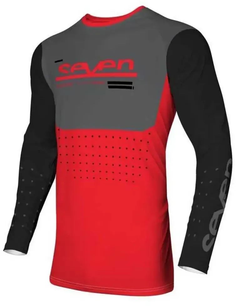 Seven Vox Aperture Langarm-trikot - Fluor Red - M