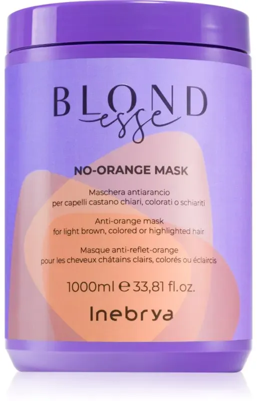 Inebrya BLONDesse No-Orange Mask Maske für die Haare neutralisiert die Messinguntertöne 1000 ml