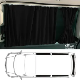 BREMER SITZBEZÜGE Gardinen für Crafter Mercedes Sprinter W906 L2 726 Schwarz