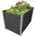 NATIV Hochbeet Metall eckig 160 x 77 x 77 cm Grau