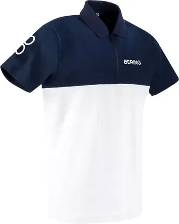 Bering 2023, polo - Blanc/Bleu Foncé - 3XL