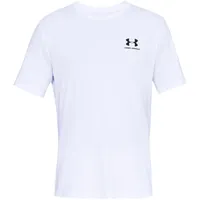 Under Armour Sportstyle Left Chest Trainingsshirt Weiß L