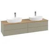 Villeroy & Boch Antao Waschtischunterschrank 1600x360x500mm K28151HK mit Struktur FK/AP: HK/1