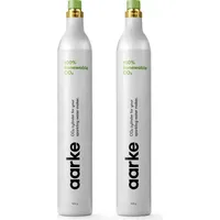 aarke 2x Gaszylinder für Wassersprudler für 60L 100% erneuerbares CO2 Gasflasche