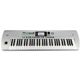 Korg - i3 Music Workstation Keyboard - 61 Key - Matte Silver