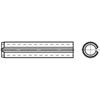 Industrial Quality Supplies DIN 1481 Spannstift (Spannhülse), schwere Ausführung,
