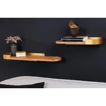 Riess-Ambiente Wandregal 60 cm 2-tlg. gold/braun
