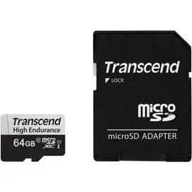 Transcend microSDXC 64GB Class 10 UHS-I + SD-Adapter