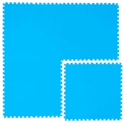 eyepower Pool Bodenschutz Fliesen Matten 81x81 cm Blau Puzzlematte