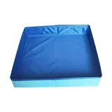 Eoixuqba Faltbar Hundepool, 50×50 cm PVC Eckig Katzenpool, Hundepool Pet Schwimmbecken, Hundebadewanne, Planschbecken Ohne Aufblasen Für Haustiere, Schwimmbecken Für Kleine Hunde Katzen Haustiere