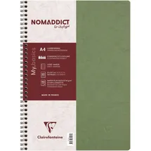 Clairefontaine 781453C Spiralbuch (DIN A4, 21 x 29,7 cm, Age Bag liniert mit Rand, 50 Blatt) 1 Stück grün