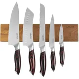 Vevor Messerset 6-tlg. Braun/Weiß