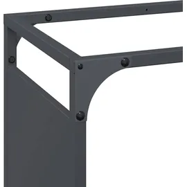vidaXL Kaminholzregal Kaltgewalzter Stahl 44 x 28 x 90 cm Anthrazit