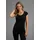FLASHLIGHTS T-Shirt FLASHLIGHTS, Damen, Gr. 32/34 (XS), blau (rauchblau, schwarz), Feinripp, Obermaterial: 100% Baumwolle, unifarben, Basic, sehr figurbetont Po-bedeckend, Rundhals, Shirts T-Shirt, figurbetonter Schnitt, unifarben, Rundhalsausschnitt