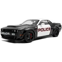 Solido S1805715 - Dodge Challenger R/T HW Police schwarz/weiß 1:18