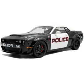 Solido S1805715 - Dodge Challenger R/T HW Police schwarz/weiß 1:18