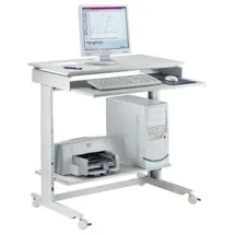 Twinco Pc-arbeitstisch H720-1100xb900xt500mm lichtgrau fahrbar