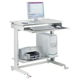 Twinco Pc-arbeitstisch H720-1100xb900xt500mm lichtgrau fahrbar