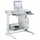Twinco Pc-arbeitstisch H720-1100xb900xt500mm lichtgrau fahrbar
