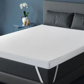 Arensberger Topper LUXURY, Gelschaum und Memory Gel Foam Matratzentopper, waschbar, geeignet für Federkern & Matratzen, Höhe