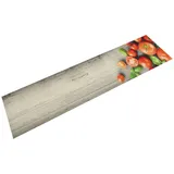 vidaXL Küchenteppich Waschbar Tomaten 60x300 cm Samt