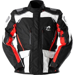 Furygan Apalaches, Textiljacke wasserdicht - Schwarz/Hellgrau/Rot - L