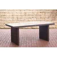 CLP Polyrattan Tisch Avignon, Farbe:braun-meliert, Größe:180 cm