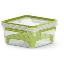 Emsa Lunchbox Sandwichbox XL mit Einsatz Clip Go, Kunststoff, (1-tlg) grün|weiß